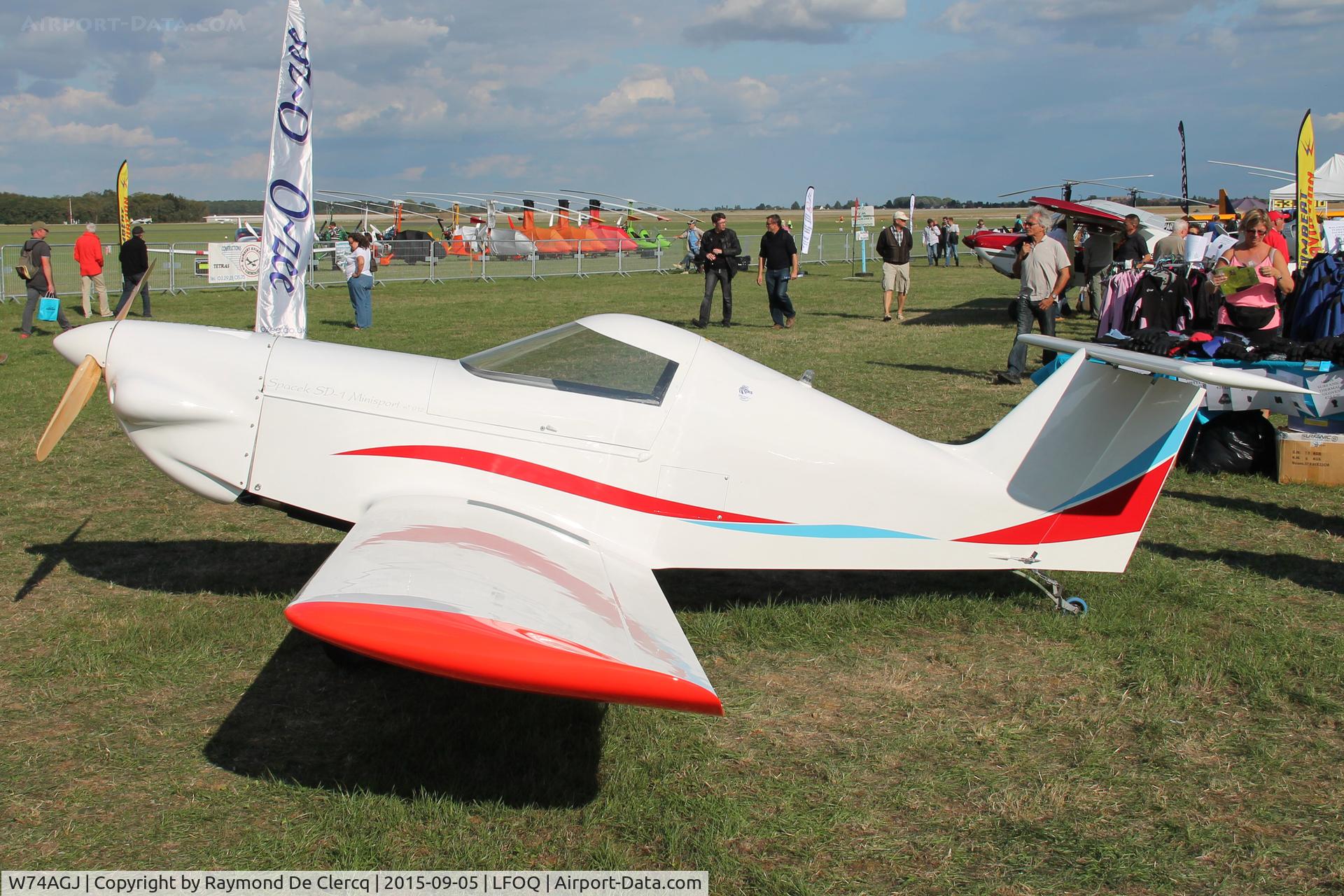 W74AGJ, Spacek SD-1TD Minisport C/N 012, ULM salon Blois.