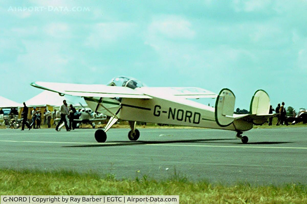 G-NORD, 1949 SNCAC NC.854 C/N 7, Nord NC.854A [7] Cranfield~G 03/07/1982. From a slide.