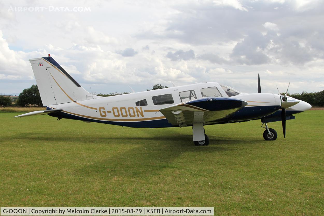 G-OOON, 1982 Piper PA-34-220T Seneca III C/N 34-8533024, Piper PA-34-220T Seneca III at Fishburn Airfield, August 29th 2015.
