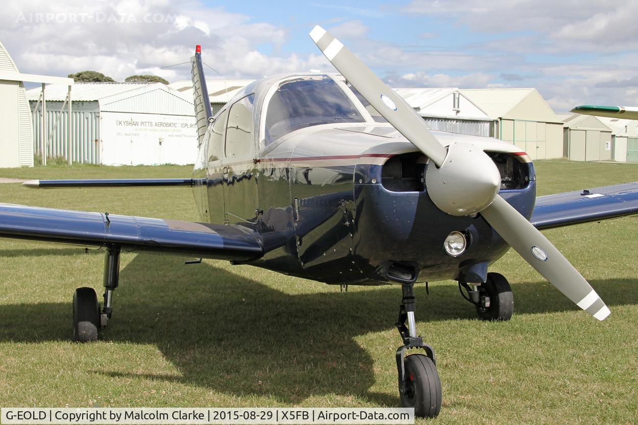 G-EOLD, 1985 Piper PA-28-161 Cherokee Warrior II C/N 28-8516030, Piper PA-28-161 Cherokee Warrior II at Fishburn Airfield, August 29th 2015.