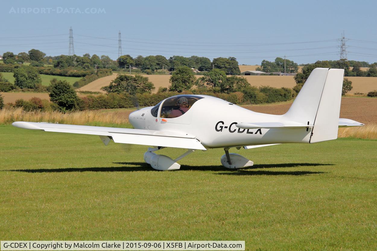 G-CDEX, 2004 Europa Tri Gear C/N PFA 247-12507, Europa Tri Gear, Fishburn Airfield, September 6th 2015.
