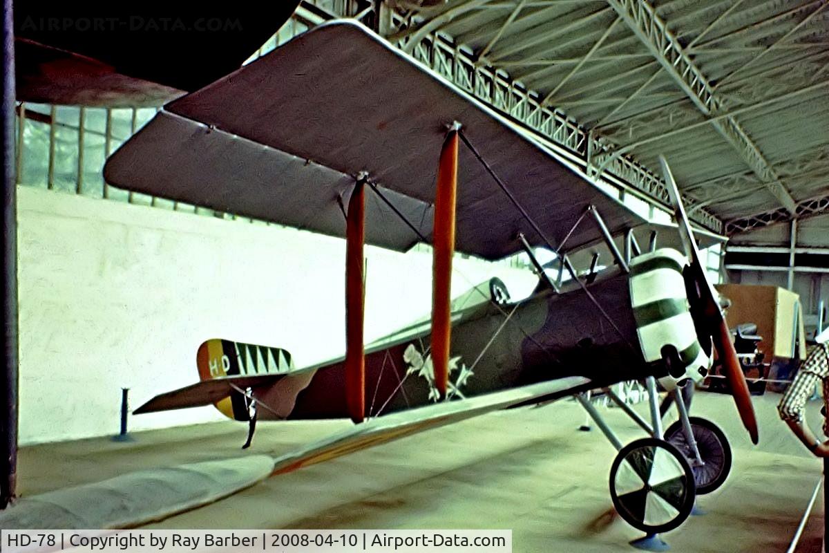 HD-78, Hanriot HD-1 C/N 5153, Hanriot HD.1 [5153] (Belgian Air Force) Brussels~OO  13/08/1977. From a slide.
