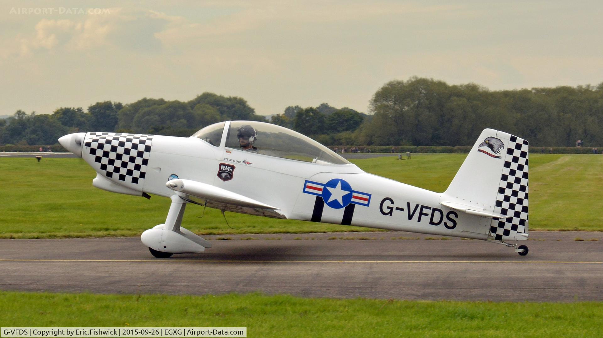 G-VFDS, 2012 Vans RV-8 C/N PFA 303-14637, 1. G-VFDS at The Yorkshire Air Show, Church Fenton, Sept. 2015.