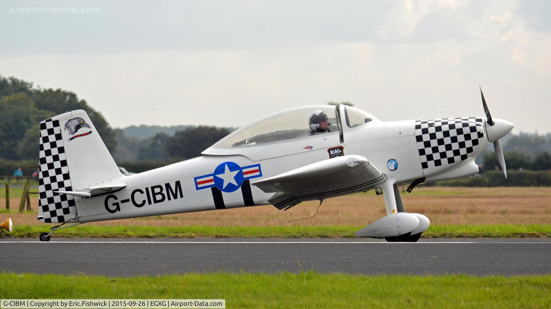 G-CIBM, 2013 Vans RV-8 C/N LAA 303-15083, 2. G-CIBM at The Yorkshire Air Show, Church Fenton, Sept. 2015.