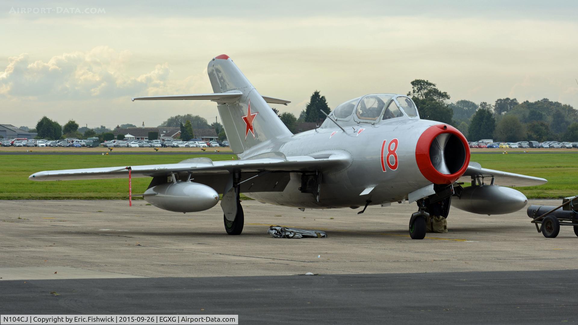 N104CJ, 1952 PZL-Mielec SBLim-2 (MiG-15UTI) C/N 1A01004, 3. N104CJ at The Yorkshire Air Show, Church Fenton, Sept. 2015.