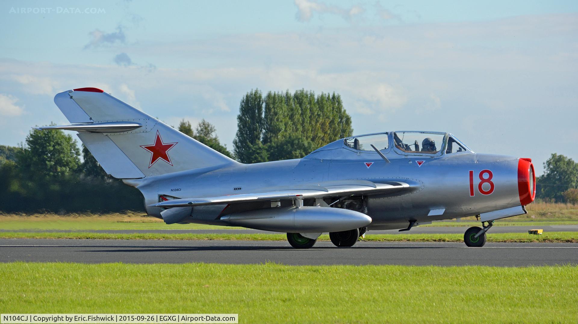 N104CJ, 1952 PZL-Mielec SBLim-2 (MiG-15UTI) C/N 1A01004, 2. N104CJ at The Yorkshire Air Show, Church Fenton, Sept. 2015.