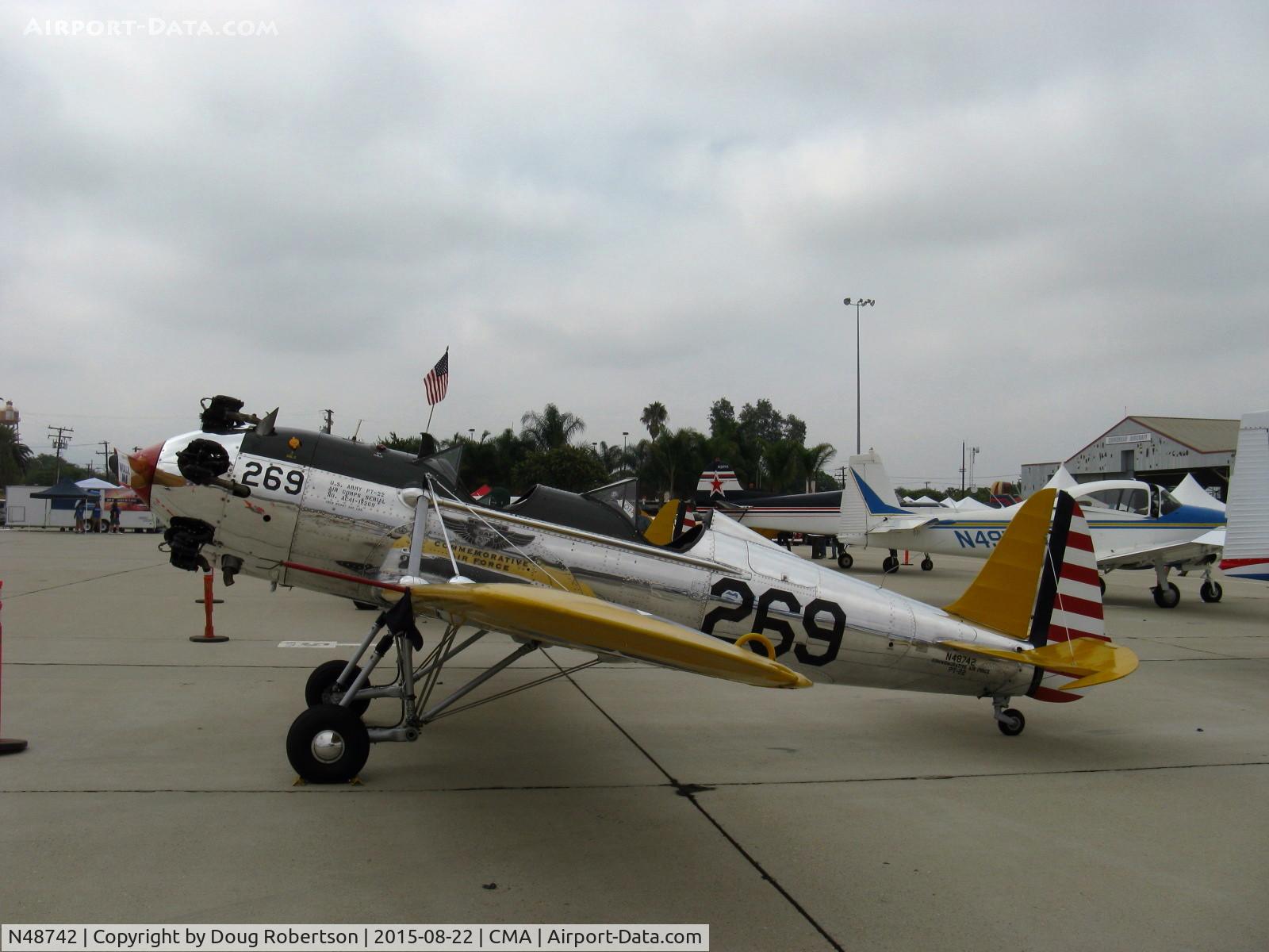 N48742, 1941 Ryan Aeronautical ST3KR C/N 1298, 1941 Ryan Aeronautical ST-3KR as PT-22, Kinner R-5 160 Hp radial