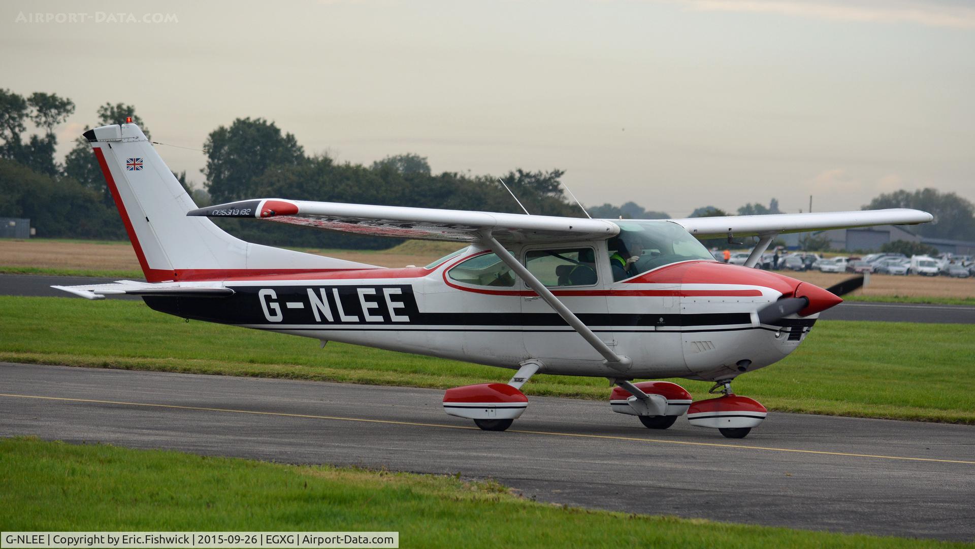 G-NLEE, 1977 Cessna 182Q Skylane C/N 182-65934, 3. G-NLEE arriving at The Yorkshire Air Show, Church Fenton, Sept. 2015.