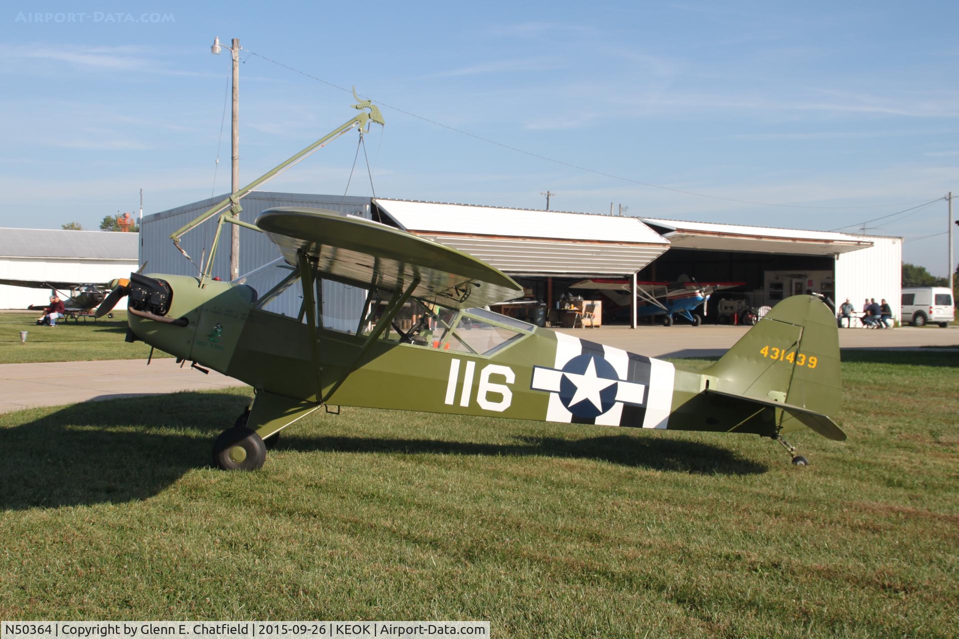N50364, 1943 Piper J-3 Cub C/N 10300, At the L-bird fly-in