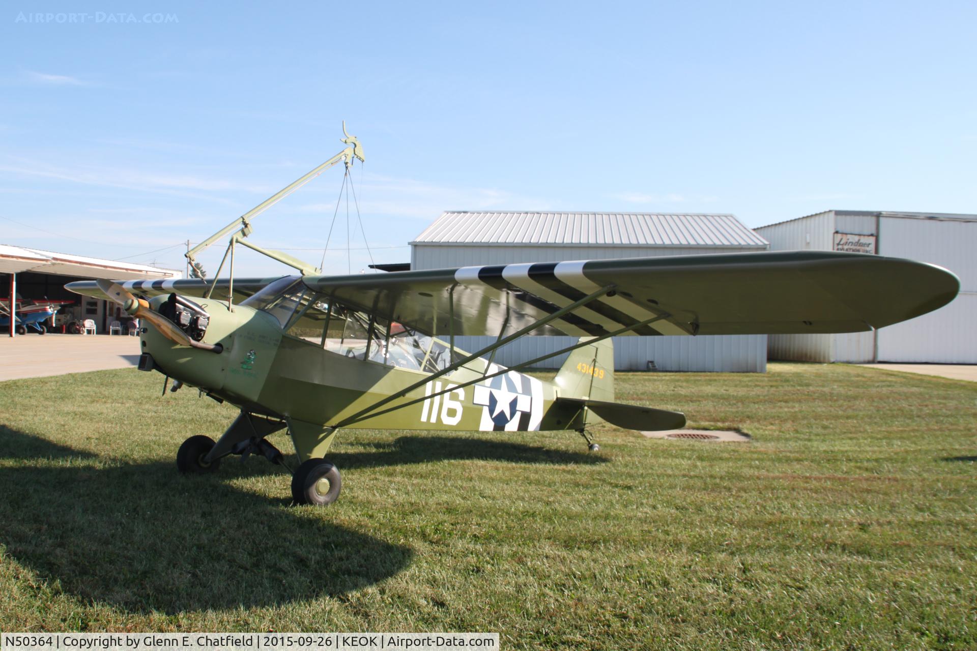 N50364, 1943 Piper J-3 Cub C/N 10300, At the L-bird fly-in