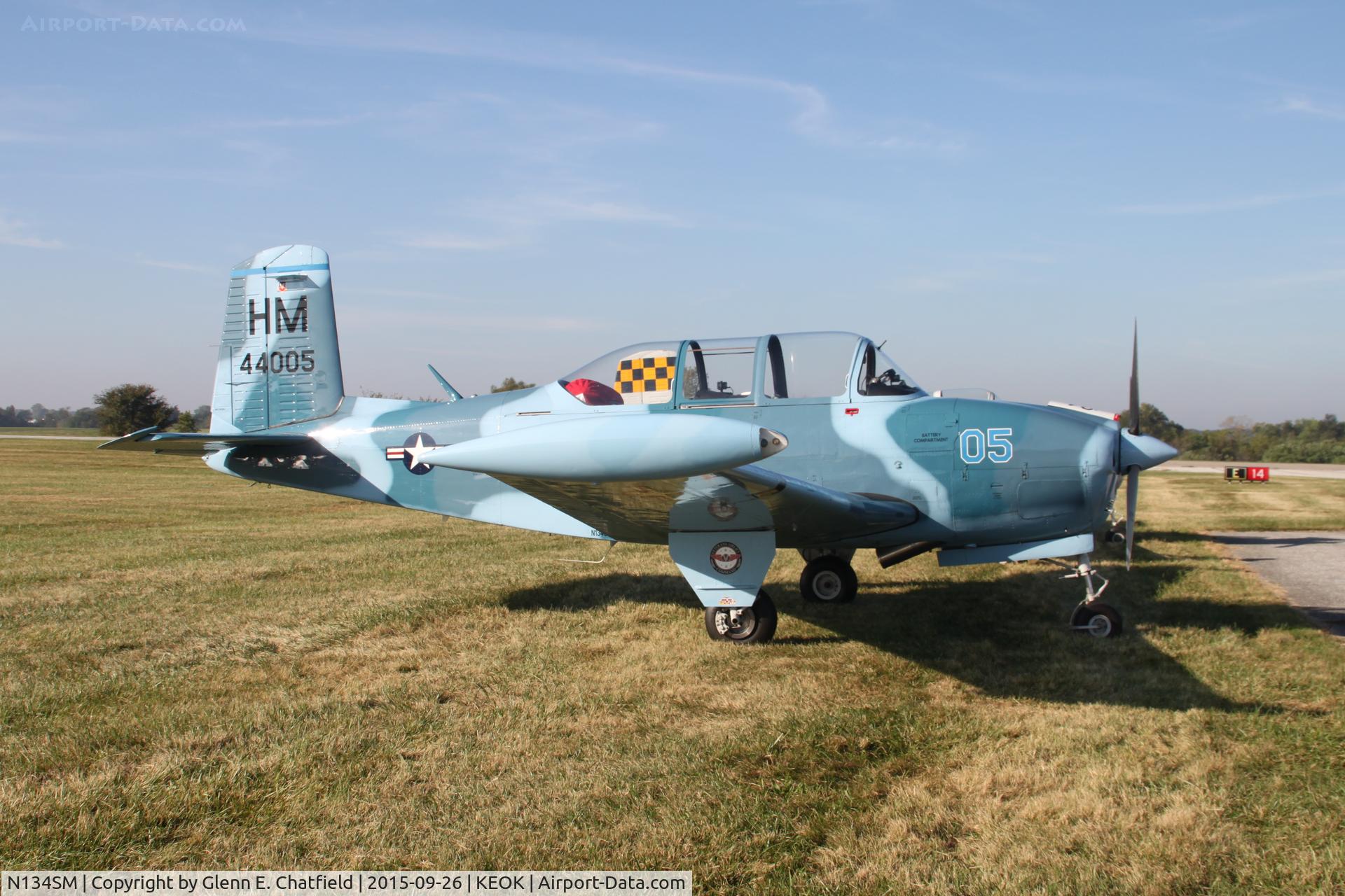 N134SM, 1957 Beech T-34B Mentor C/N BG-312, At the L-bird fly-in