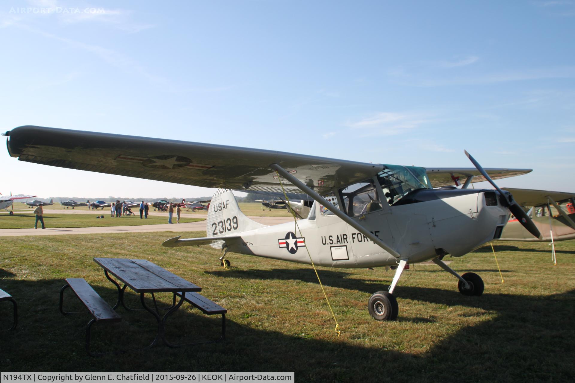 N194TX, 1951 Cessna 0-1A C/N 23139, At the L-bird fly-in.