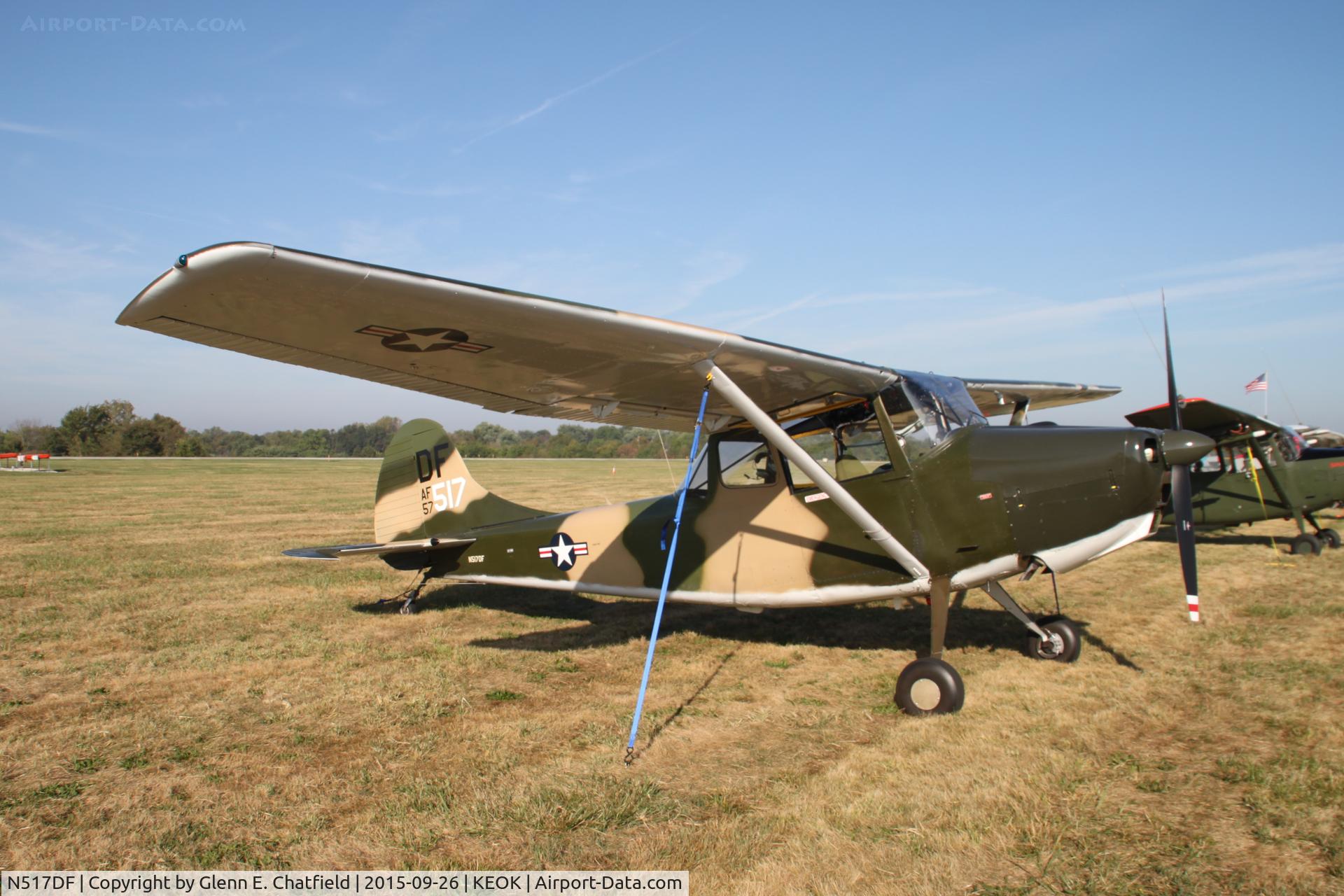 N517DF, 1957 Cessna L-19E Bird Dog C/N 24517, At the L-bird fly-in.