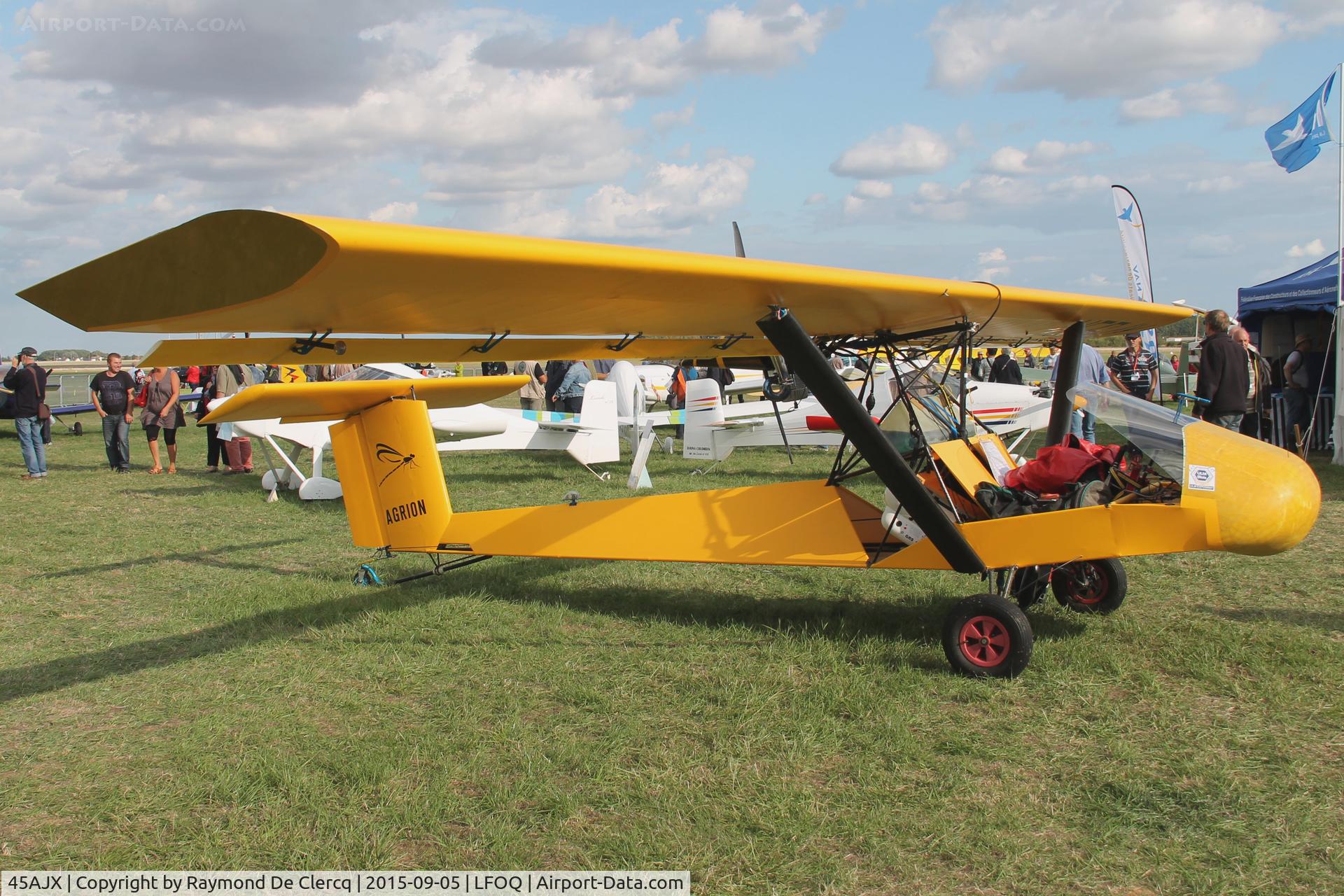 45AJX, 2014 Pujolle Agrion C/N 01, Designed and constructed by Thierry Pujolle.
ULM salon Blois.