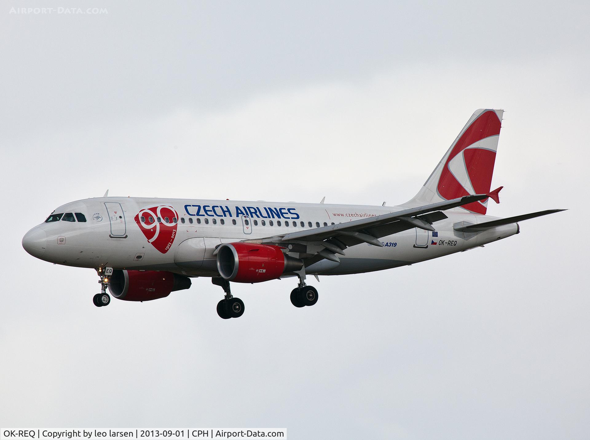OK-REQ, 2011 Airbus A319-112 C/N 4713, Copenhagen 1.9.13