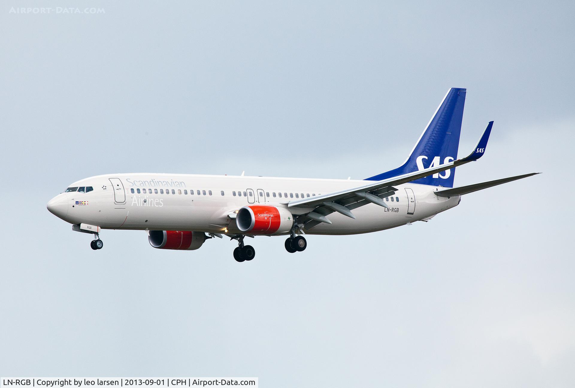 LN-RGB, 2012 Boeing 737-86N C/N 38034, Copenhagen 1.9.13