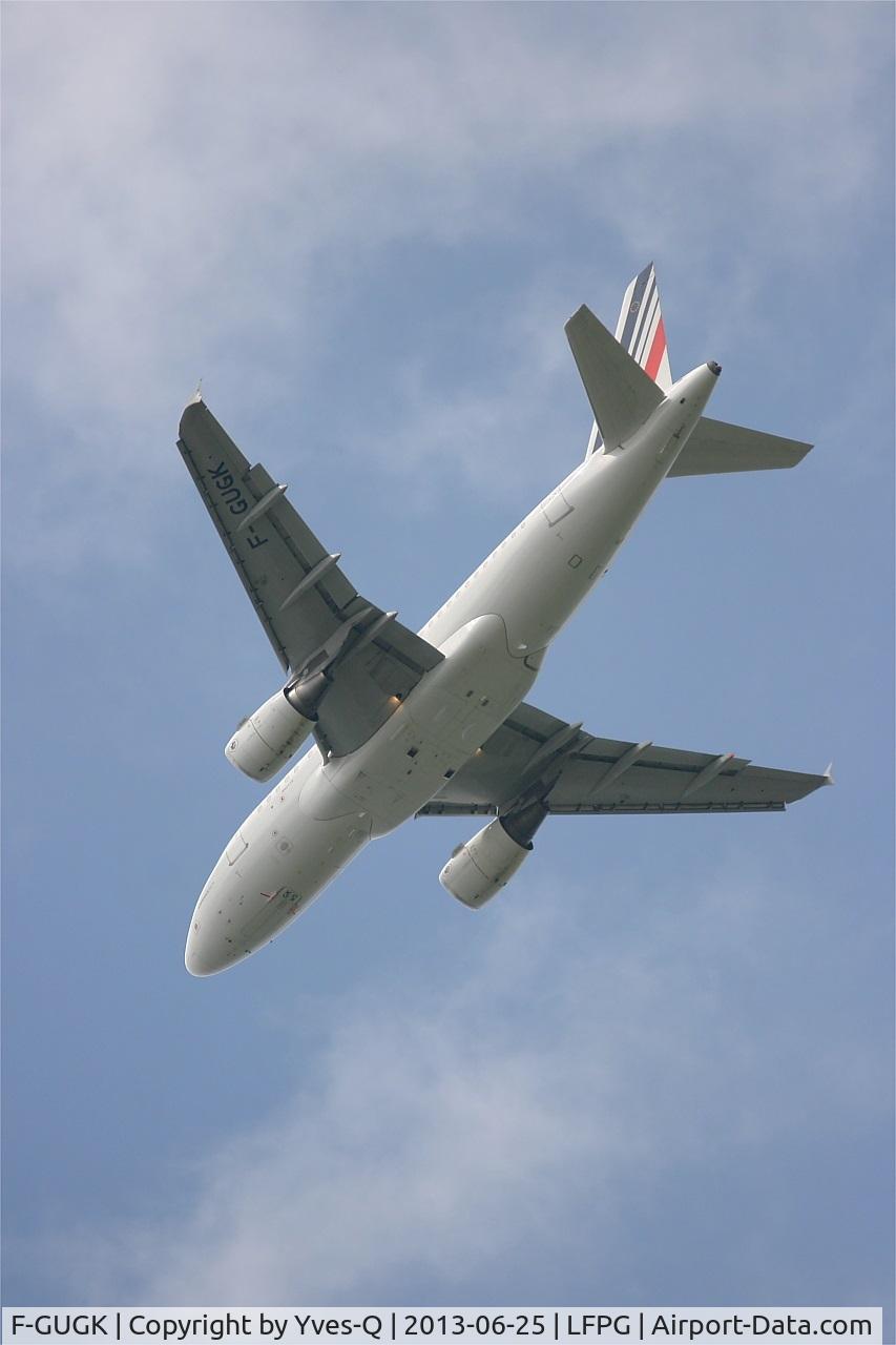 F-GUGK, 2005 Airbus A318-111 C/N 2601, Airbus A318-111, Take off rwy 27L, Roissy Charles De Gaulle airport (LFPG-CDG)