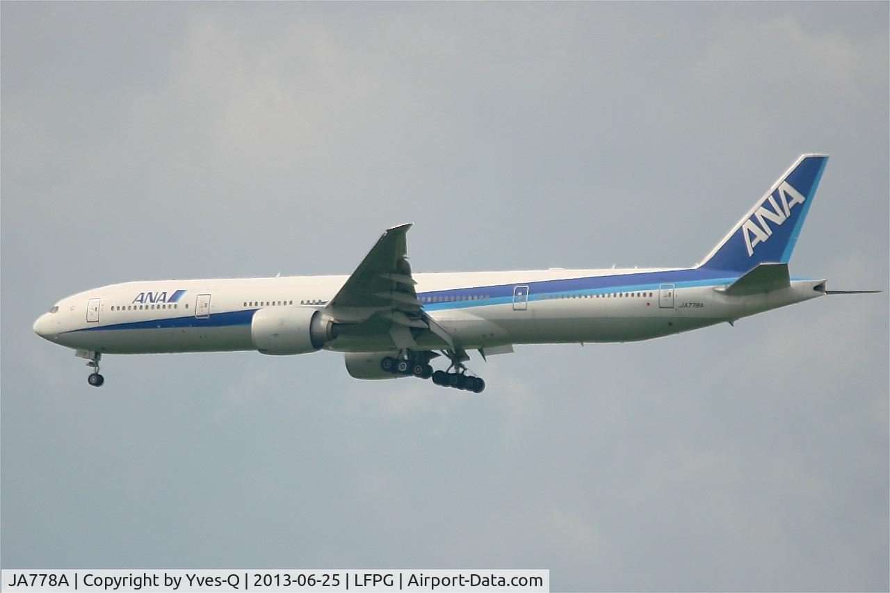 JA778A, 2007 Boeing 777-381/ER C/N 32651, Boeing 777-381ER, Short approach rwy 27R, Roissy Charles De Gaulle airport (LFPG-CDG)