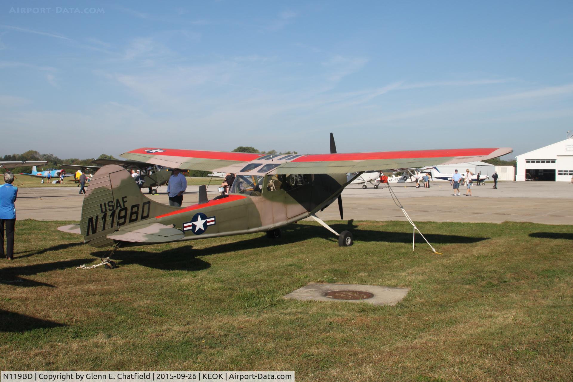 N119BD, 1953 Cessna 305E (O-1A) C/N 23225, At the L-Bird Fly-in