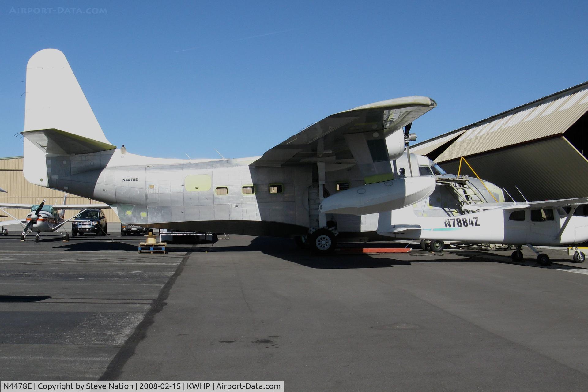 N4478E, 1951 Grumman HU-16B Albatross C/N G-243, 1951 Grumman HU-16B undergoing overhaul (ex USAF 51-7186) @ Whiteman Airport, Pacoima, CA