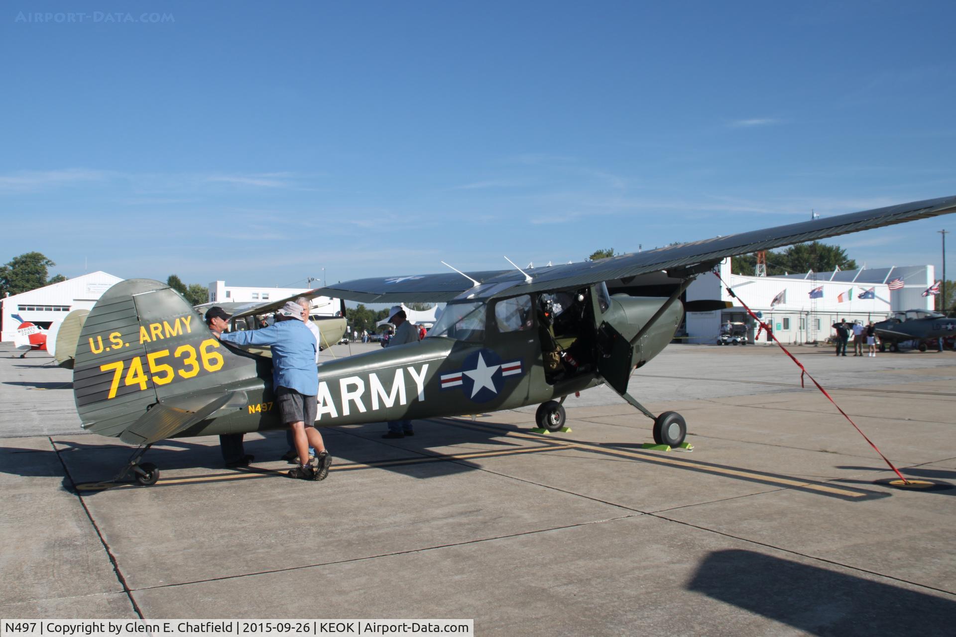 N497, 1961 Cessna 305C (0-1E) C/N 24536, At the L-bird fly-in
