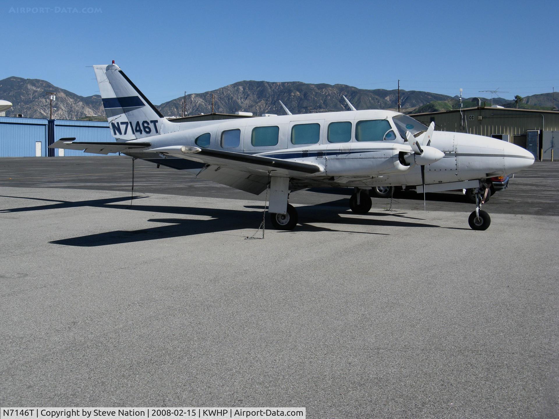 N7146T, 1973 Piper PA-31-350 Chieftain C/N 31-7305015, 1973 Piper PA-31-350 Navajo @ Whiteman Airport, Pacoima, CA (now registered to Lake Clark Air, Port Alsworth, AK)