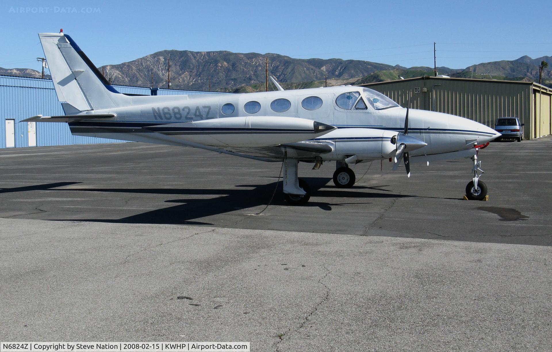 N6824Z, 1981 Cessna 340A C/N 340A1202, This 1981 Cessna 340A @ Whiteman Airport, Pacoima, CA in Feb 2008 does not have a valid registration according to FAA. Can anyone help ID her?
