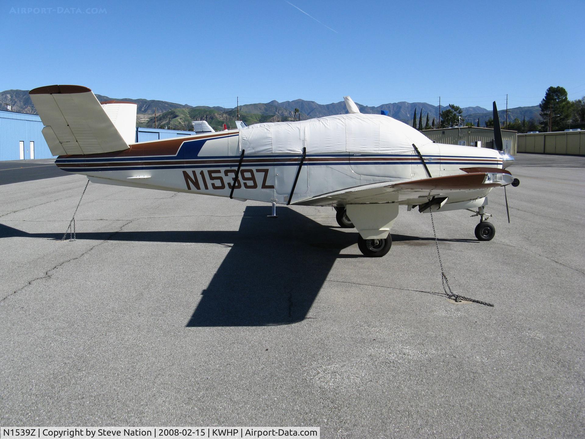 N1539Z, 1961 Beech P35 Bonanza C/N D-6866, 1961 Beech P35 with cockpit cover @ Whiteman Airport, Pacoima, CA