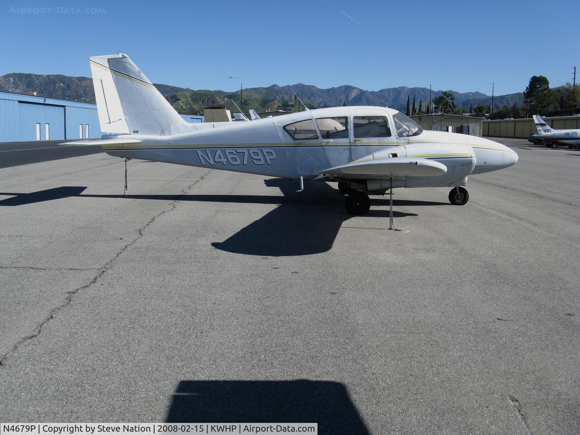 N4679P, 1960 Piper PA-23-250 C/N 27-208, 1960 Piper PA-23-250 Aztec minus prop @ Whiteman Airport, Pacoima, CA (now registered to Matthews Aviation, Hardinsburg, KY)