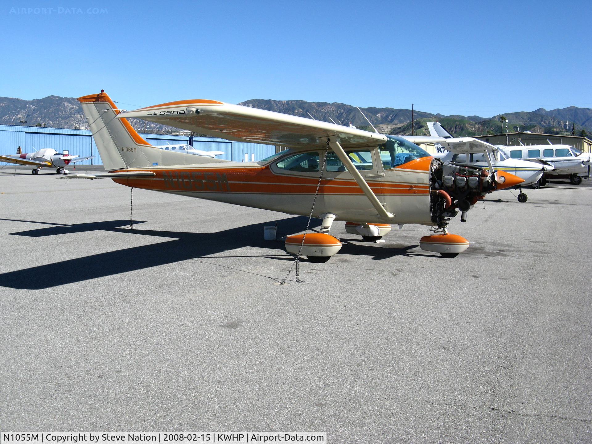N1055M, 1975 Cessna 182P Skylane C/N 18264217, 1975 Cessna 182P with cowl cover removed @ Whiteman Airport, Pacoima, CA