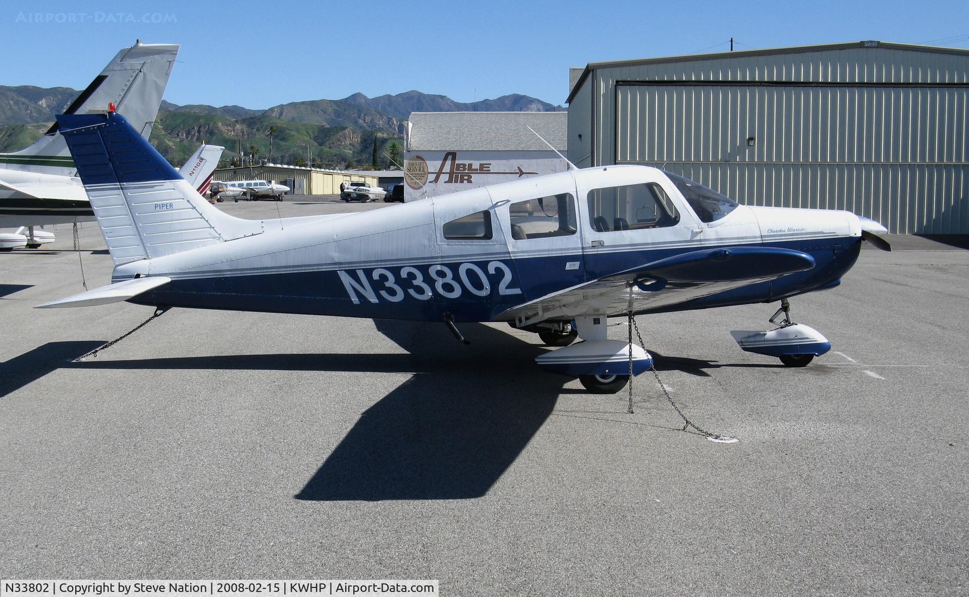 N33802, 1975 Piper PA-28-151 C/N 28-7515364, 1975 Piper PA-28-151 @ Whiteman Airport, Pacoima, CA