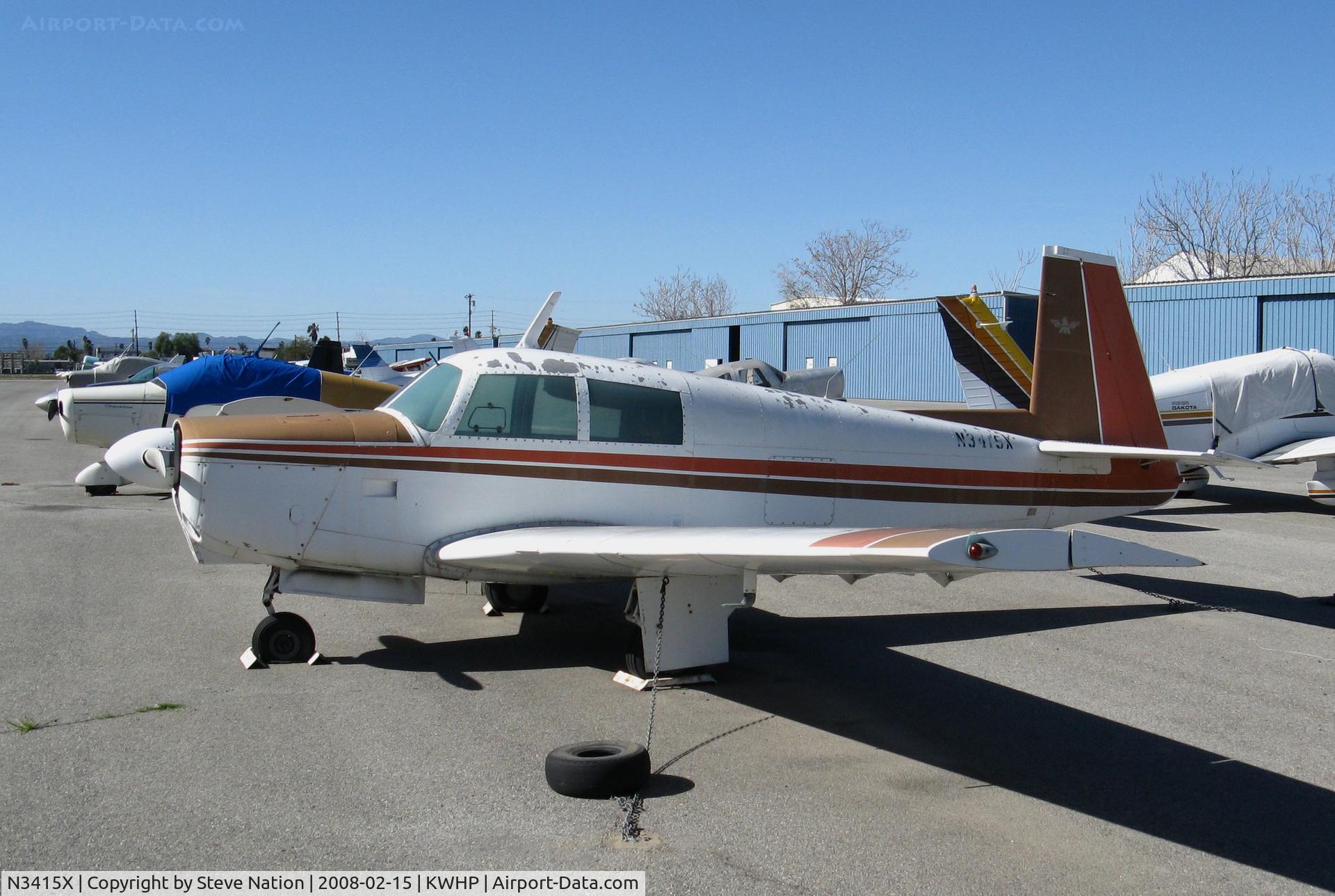 N3415X, 1966 Mooney M20C Ranger C/N 3395, 1966 Mooney M20C Ranger @ Whiteman Airport, Pacoima, CA