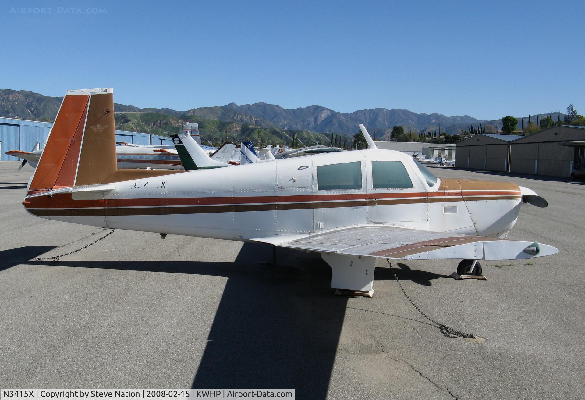 N3415X, 1966 Mooney M20C Ranger C/N 3395, 1966 Mooney M20C Ranger @ Whiteman Airport, Pacoima, CA