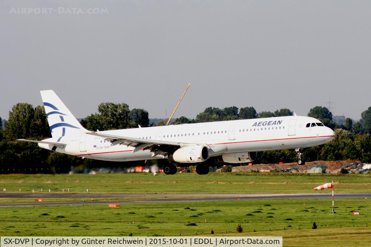SX-DVP, 2008 Airbus A321-232 C/N 3527, Arriving in Dus
