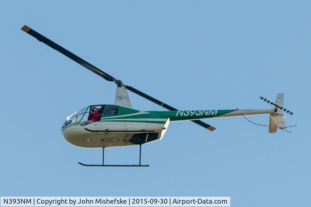 N393NM, Robinson R44 C/N 0706, 9/30/15 over Franklin, Wisconsin