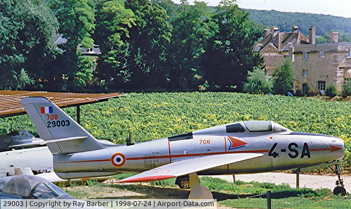 29003, General Motors F-84F Thunderstreak C/N Not found 52-9003, Republic F-84F Thunderstreak [52-9003] (French Air Force) Savigny-les-Beaune~F 24/07/1998