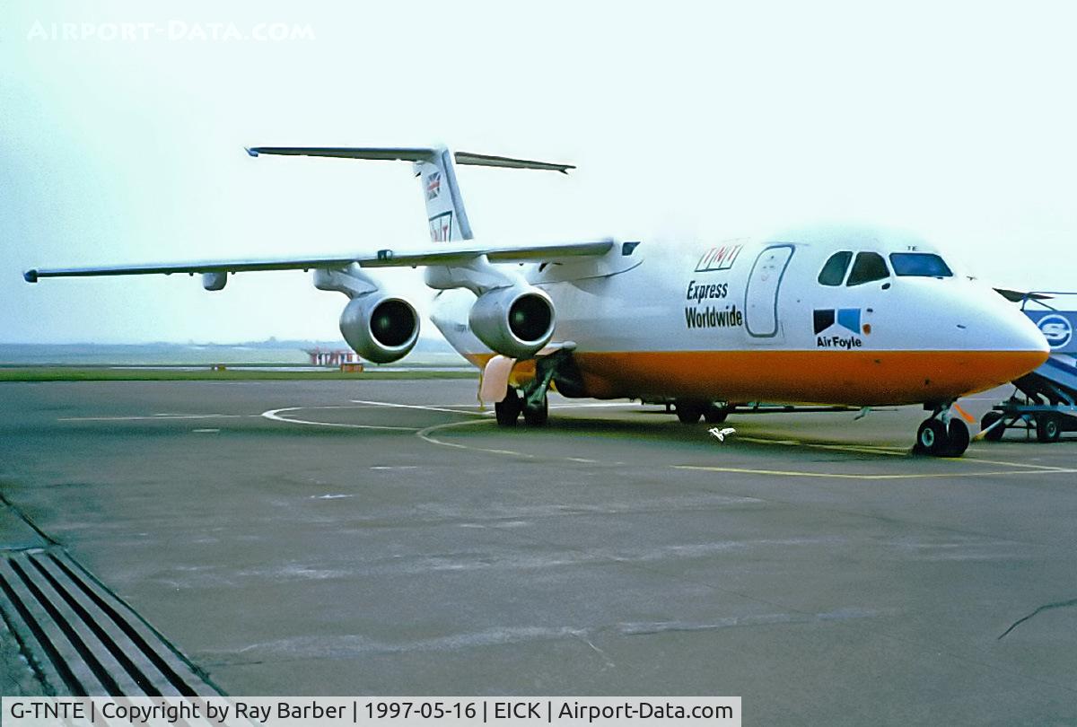 G-TNTE, 1989 British Aerospace BAe.146-300 C/N E3153, BAe146-300QT [E3153] (TNT Airways) Cork~EI 16/05/97