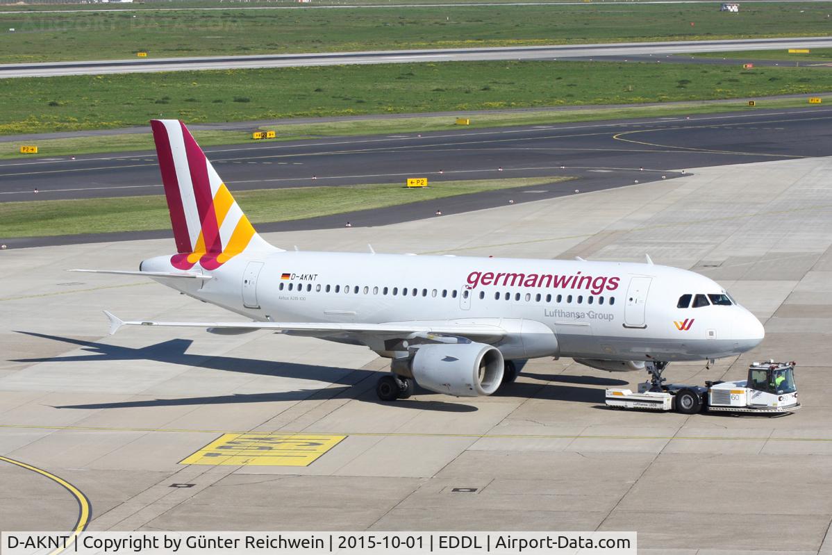 D-AKNT, 2005 Airbus A319-112 C/N 2607, Pushed back