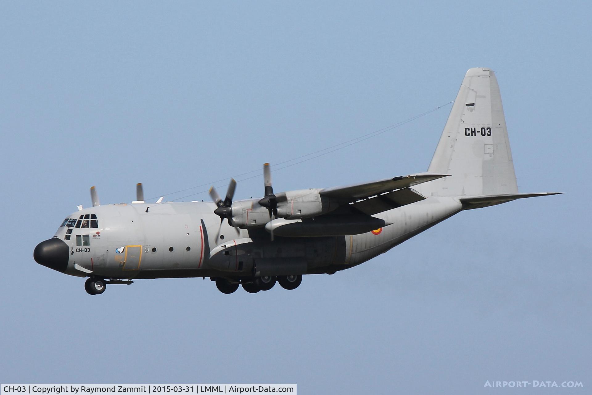 CH-03, 1972 Lockheed C-130H Hercules C/N 382-4461, Lockheed C-130H Hercules CH-03 Belgian Air Force