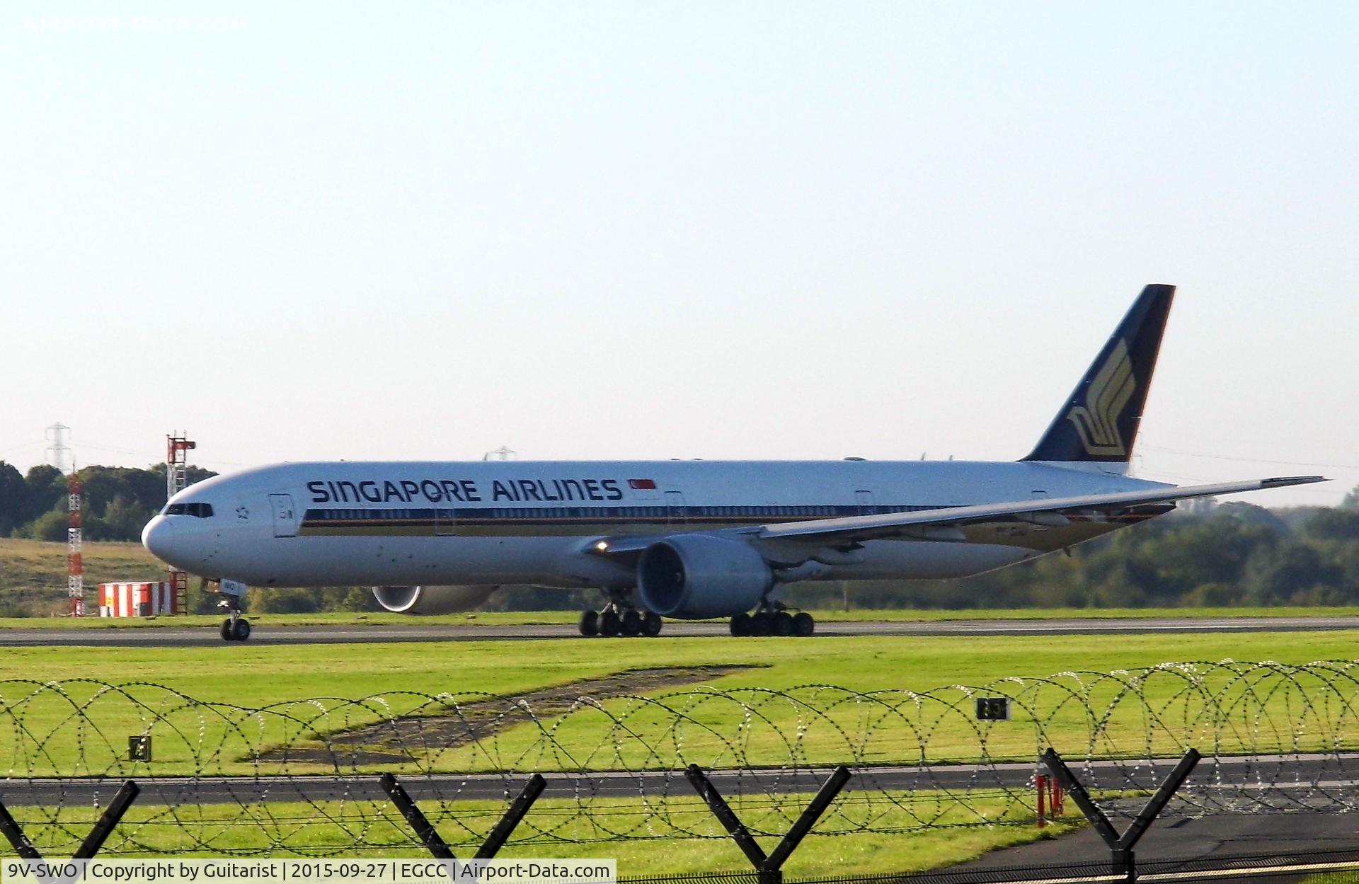 9V-SWO, 2008 Boeing 777-312/ER C/N 34580, At Manchester