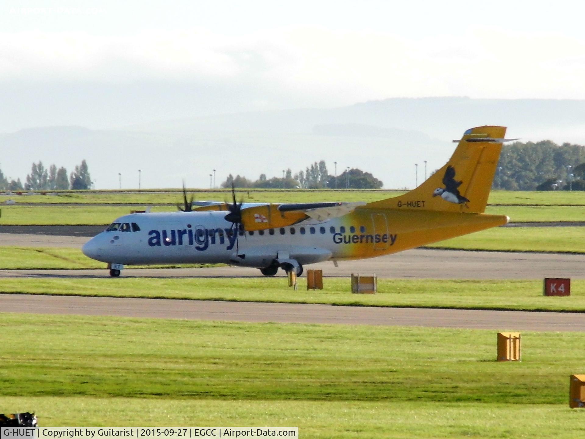G-HUET, 1999 ATR 42-500 C/N 584, At Manchester