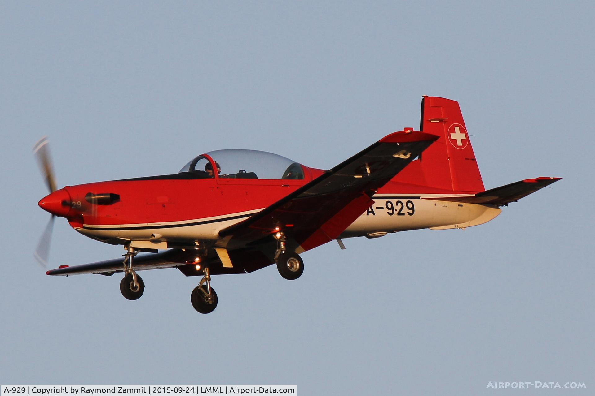 A-929, 1983 Pilatus PC-7 Turbo Trainer C/N 337, Pilatus PC-7 A-929 Swiss Air Force