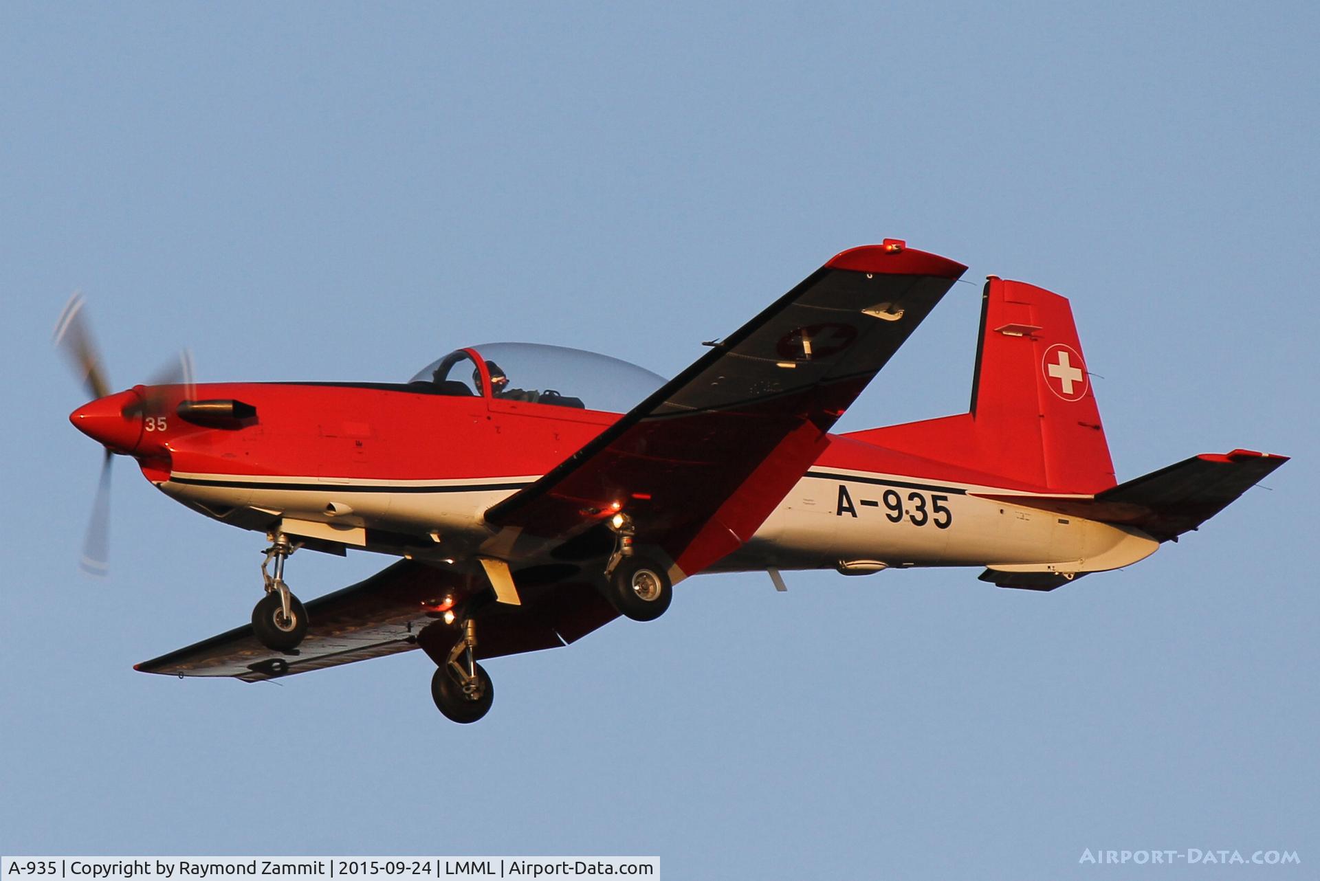 A-935, 1983 Pilatus PC-7 Turbo Trainer C/N 343, Pilatus PC-7 A-935 Swiss Air Force