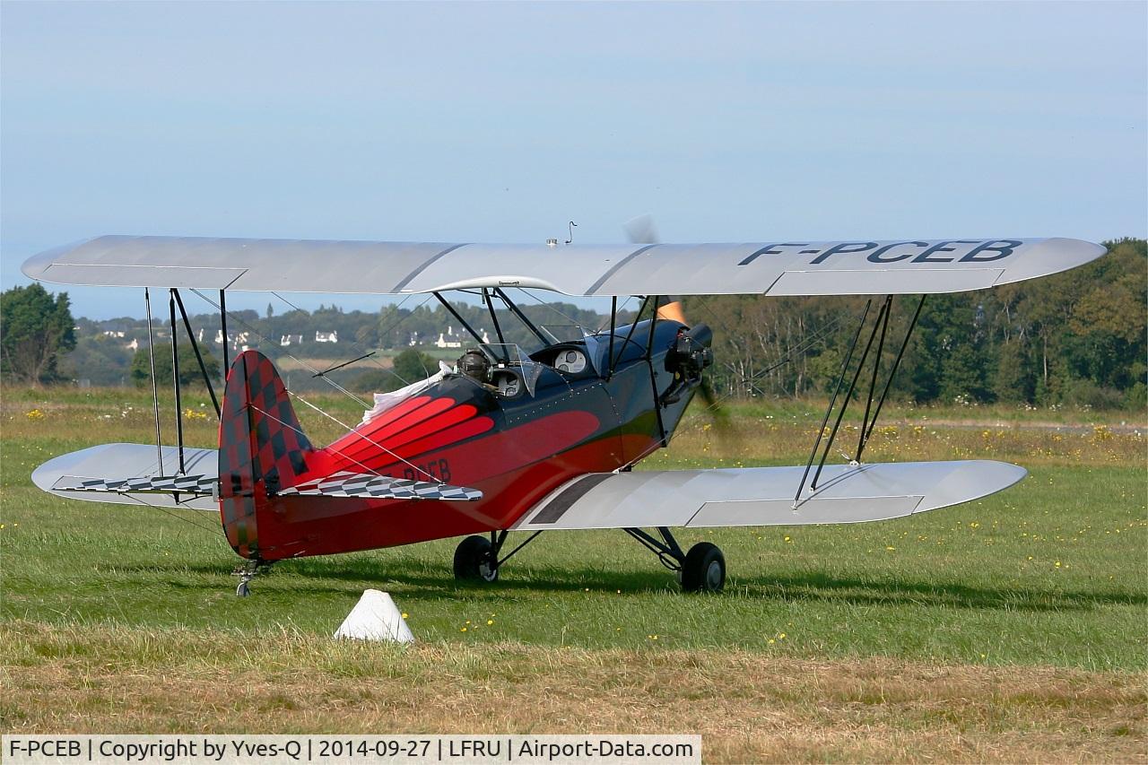 F-PCEB, Hatz CB-1 C/N 639, Hatz CB-1, Taxiing, Morlaix-Ploujean airport (LFRU-MXN) air show in september 2014