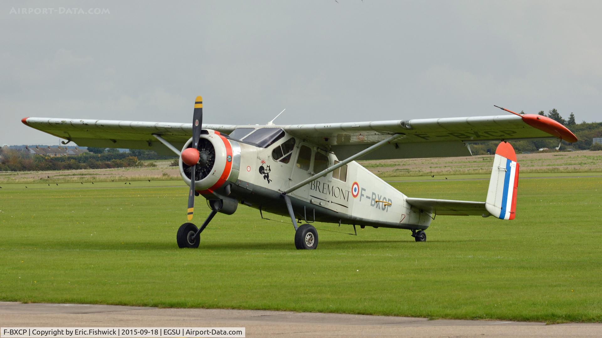 F-BXCP, 1960 Max Holste MH-1521M Broussard C/N 149, 3. F-BXCP on the eve of The Battle of Britain (75th.) Anniversary Air Show, Sept. 2015.
