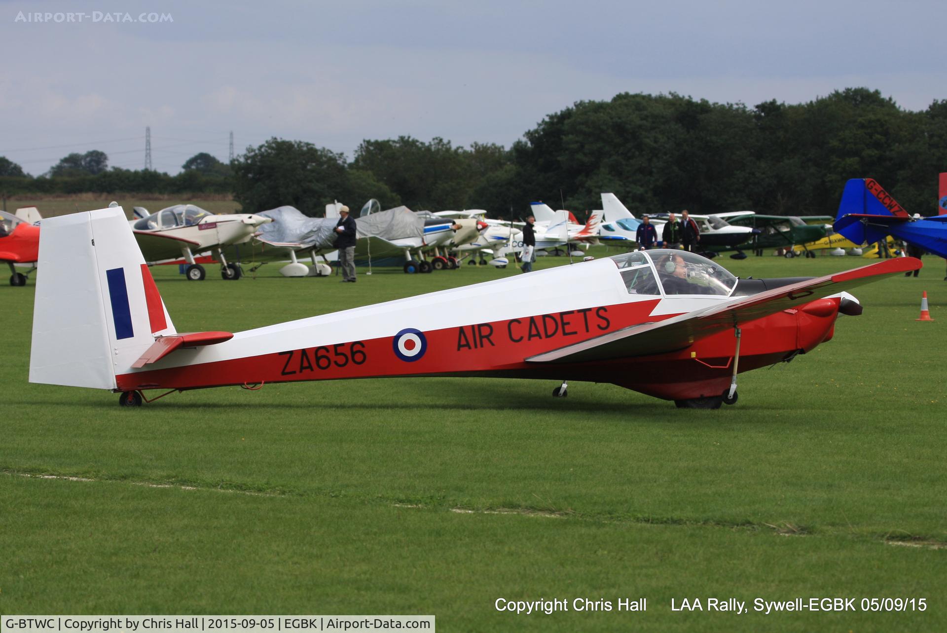 G-BTWC, 1980 Slingsby T-61F Venture T2 C/N 1975, at the LAA Rally 2015, Sywell