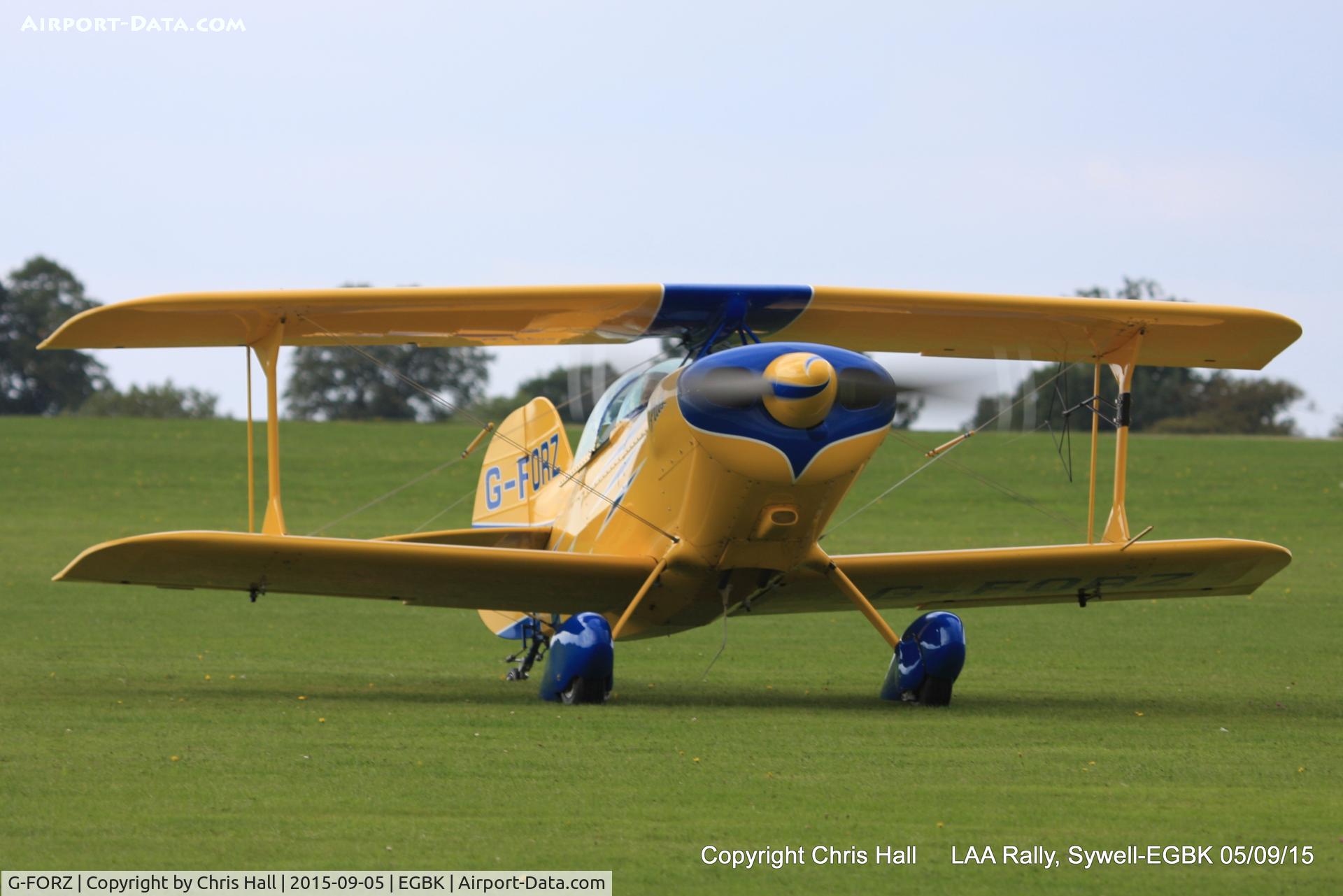 G-FORZ, 1999 Pitts S-1S Special C/N PFA 009-13393, at the LAA Rally 2015, Sywell