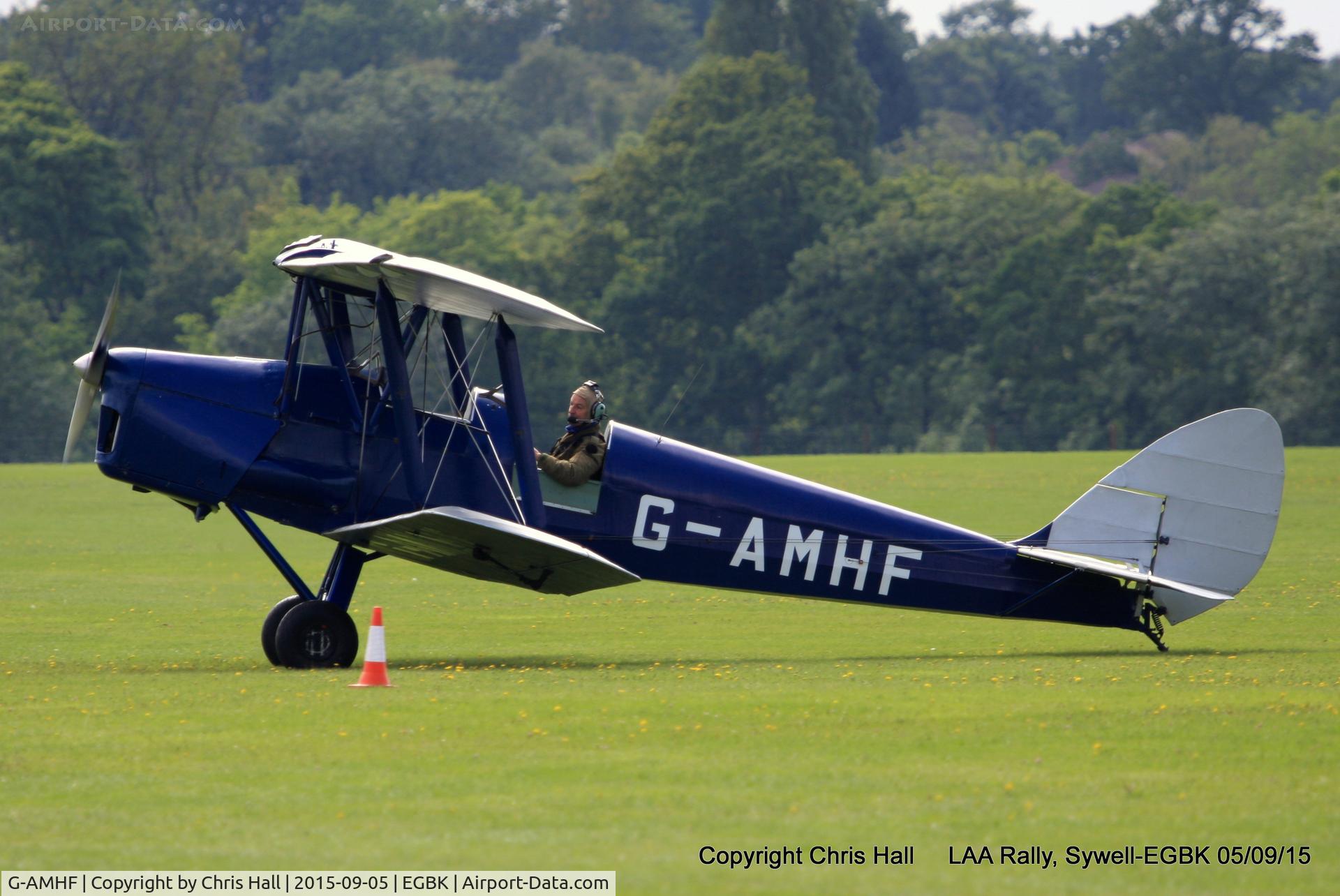 G-AMHF, 1940 De Havilland DH-82A Tiger Moth II C/N 83026, at the LAA Rally 2015, Sywell