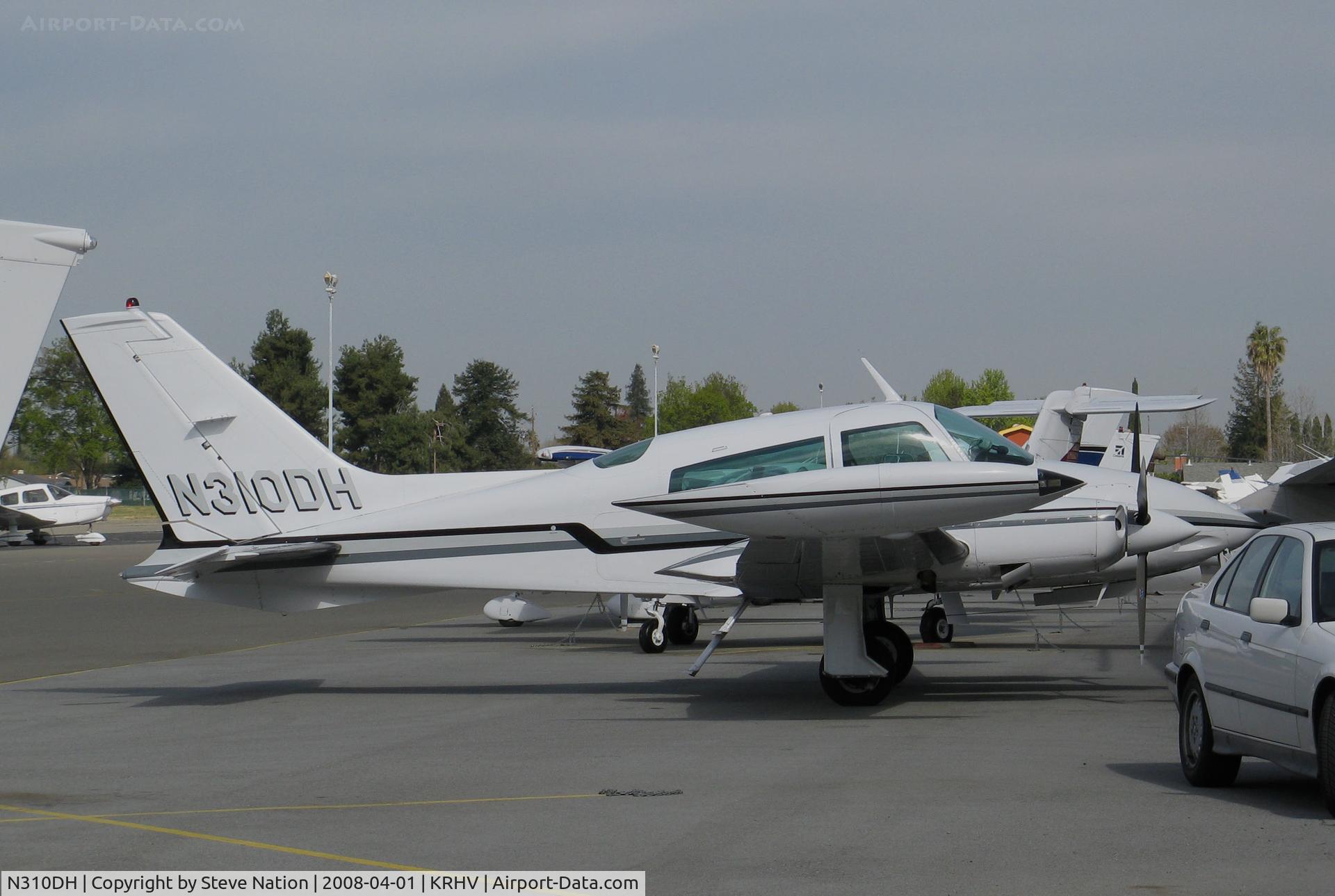 N310DH, 1974 Cessna T310Q C/N 310Q1086, Not a great shot of 1974 Cessna T310Q @ Reid-Hillview Airport, San Jose, CA