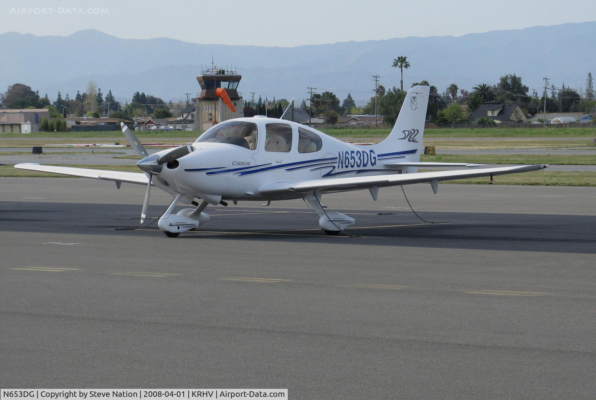 N653DG, 2003 Cirrus SR22 C/N 0522, 2003 Cirrus SR22 on visitor's ramp @ Reid-Hillview Airport, San Jose, CA